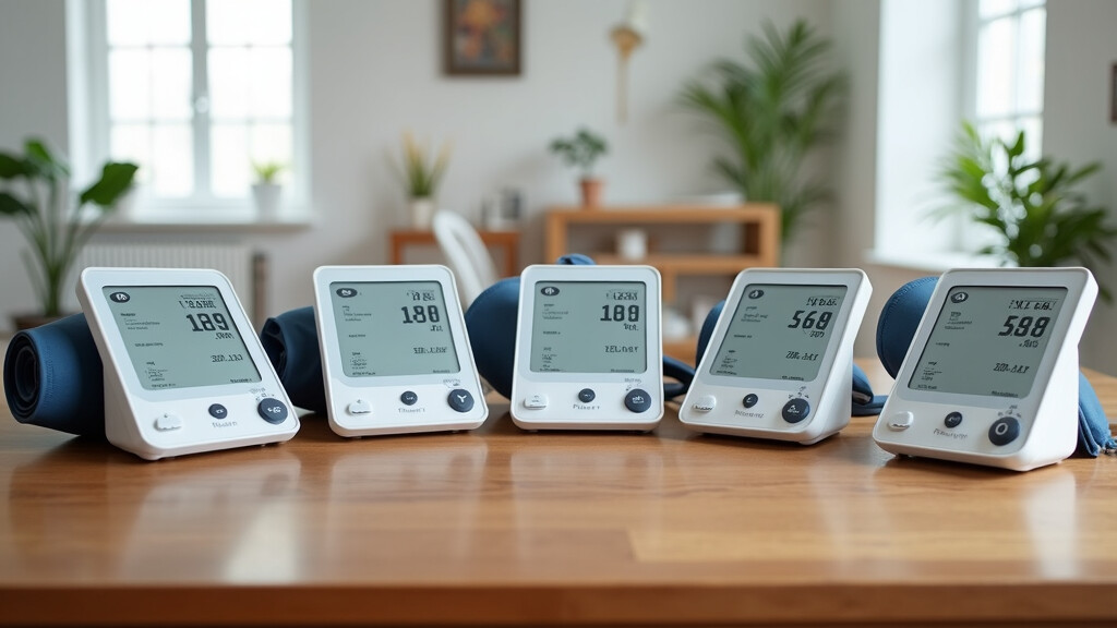 best 5 XL cuff blood pressure monitors on a table