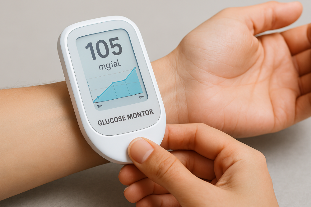 best 3 non invasive blood glucose monitor wearable devices