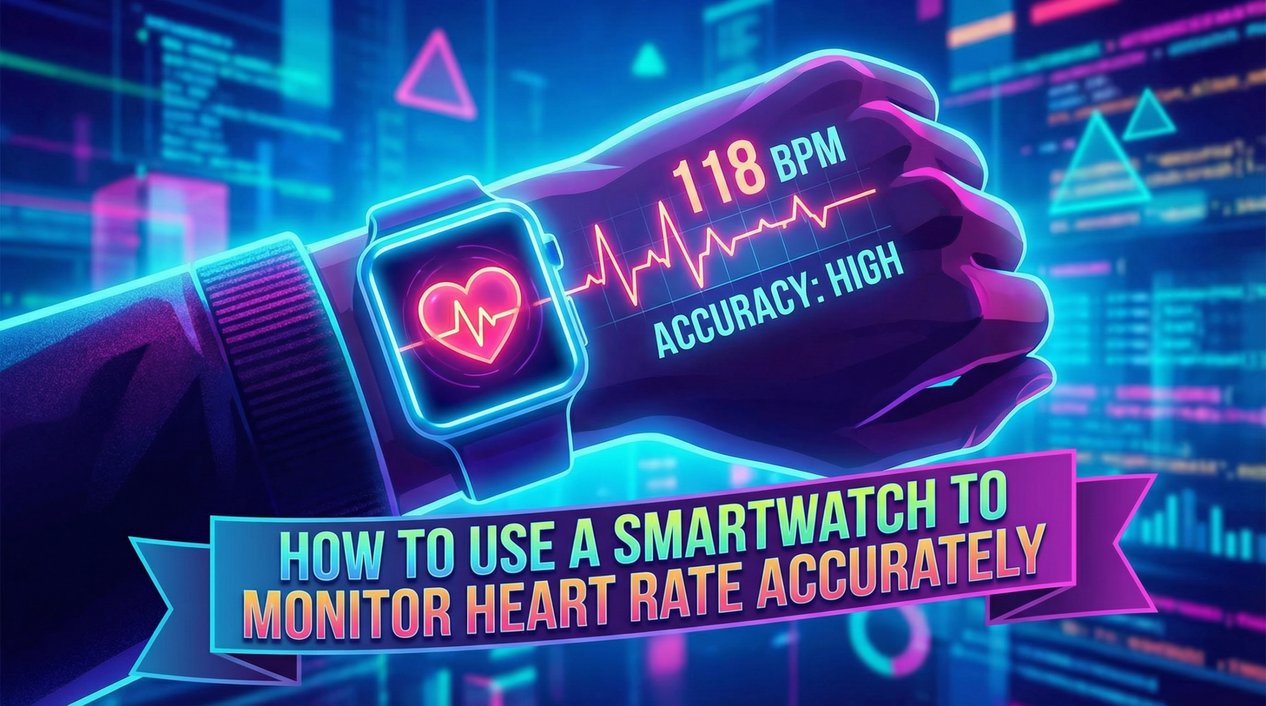 how to use a smartwatch to monitor heart rate accurately