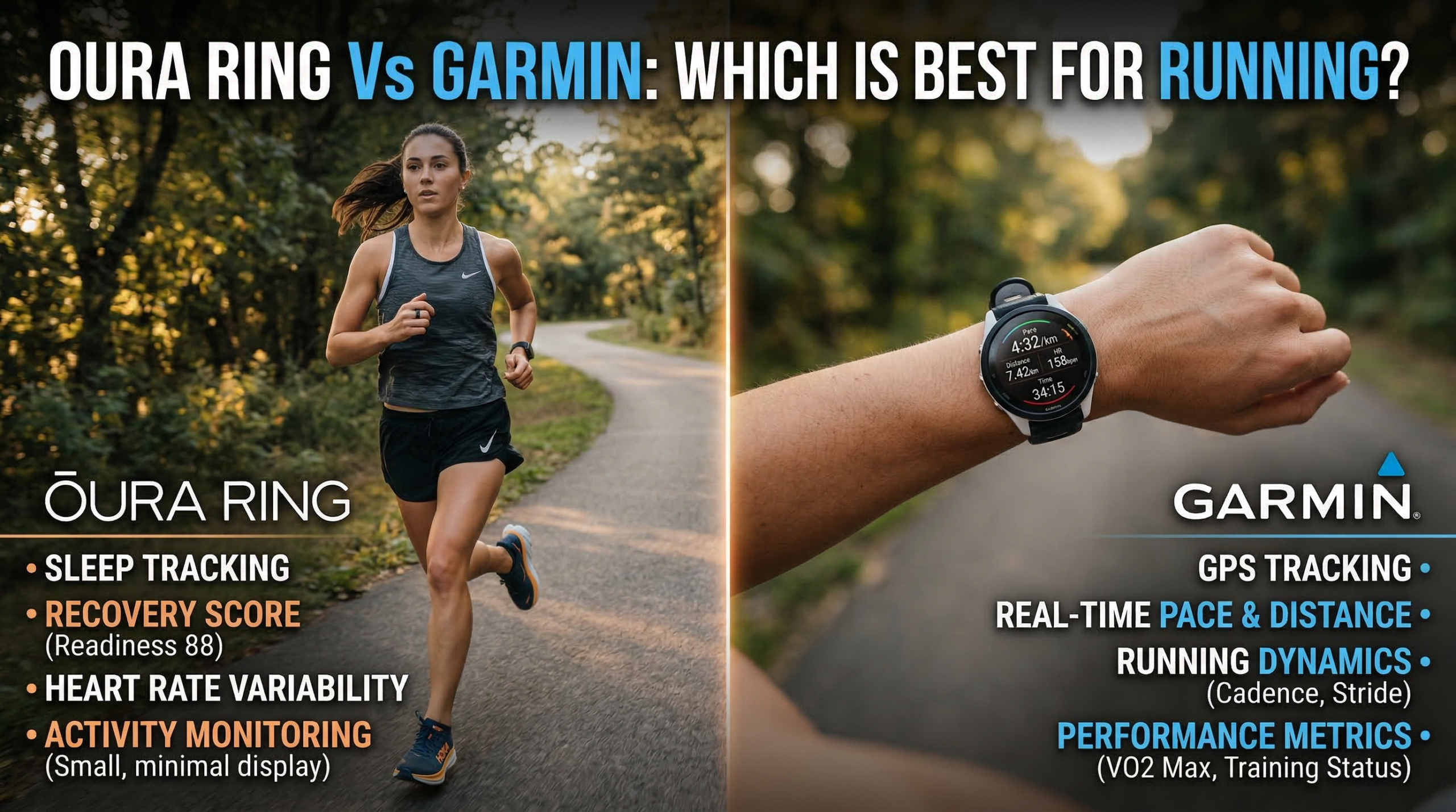 Oura ring vs Garmin: Which is best for running?